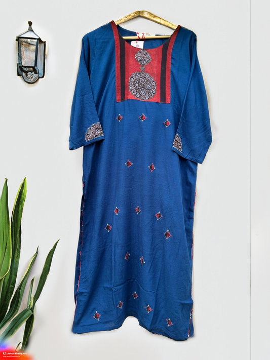 Blue Mandala Majesty Kurti